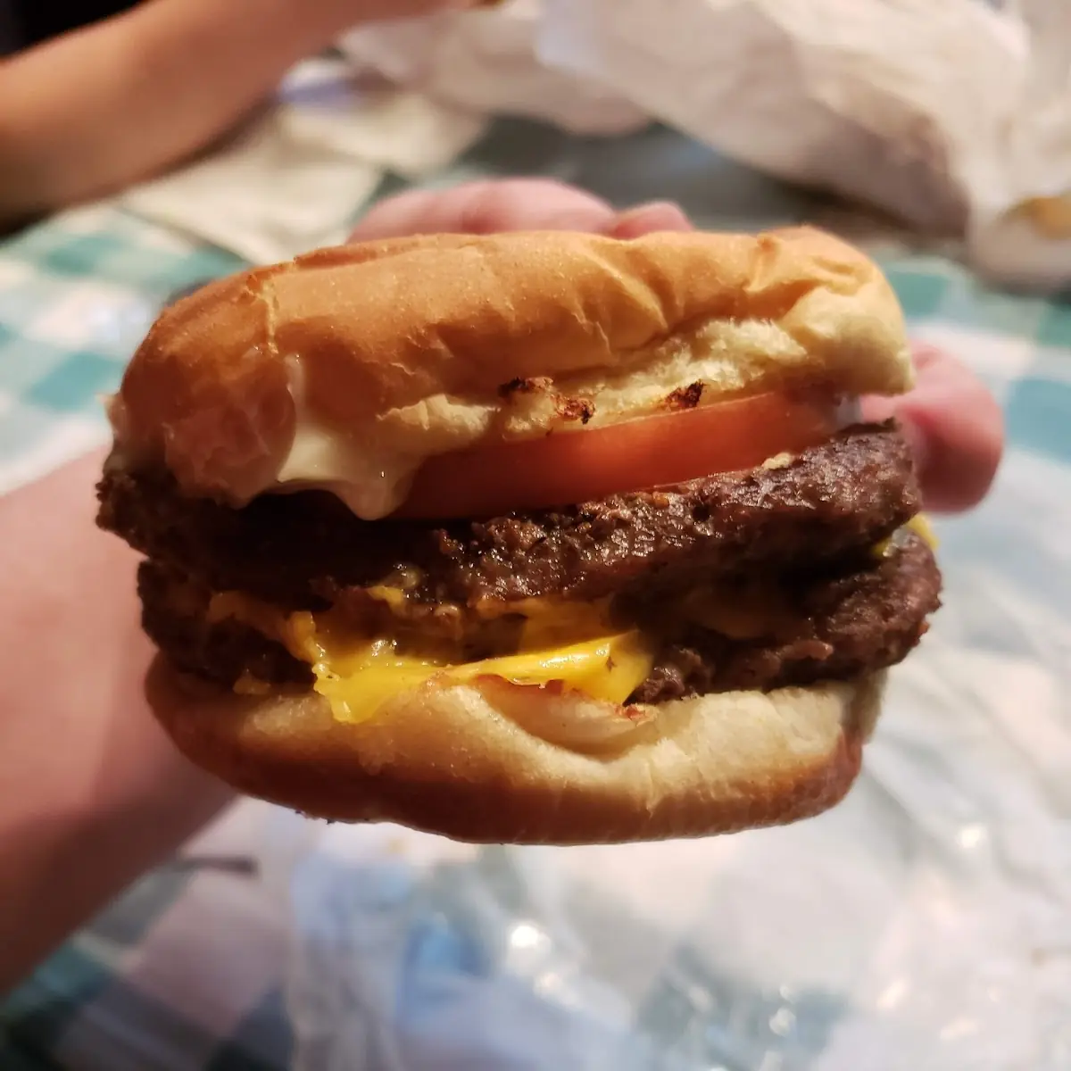 Big Double Cheeseburger Plate