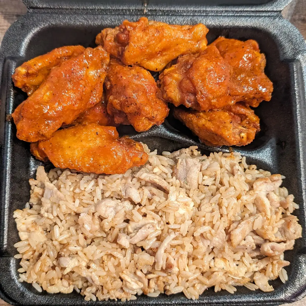10pc Hot with Chicken Fried Rice