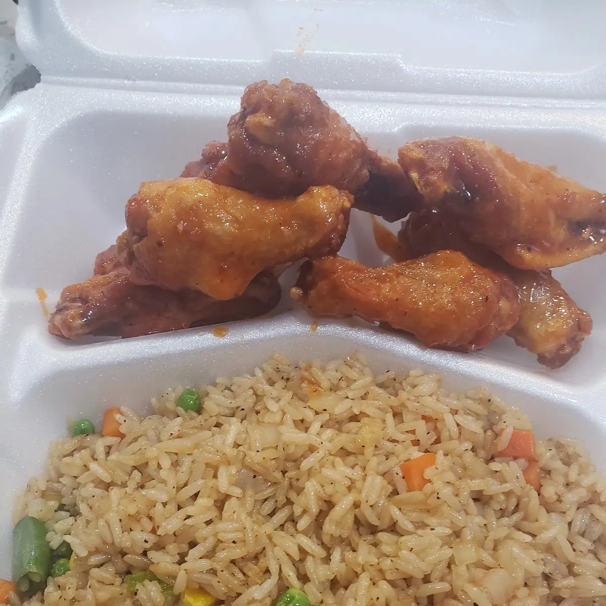 Beef Fried Rice with 10pc Wings Combo