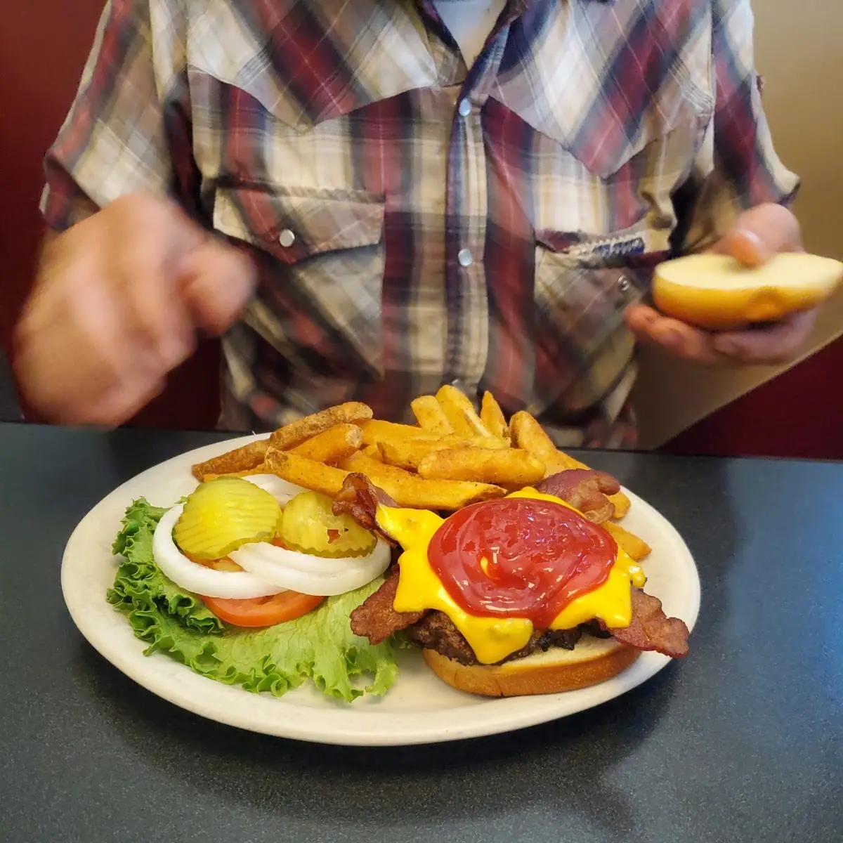 James Dean Bacon Cheeseburger