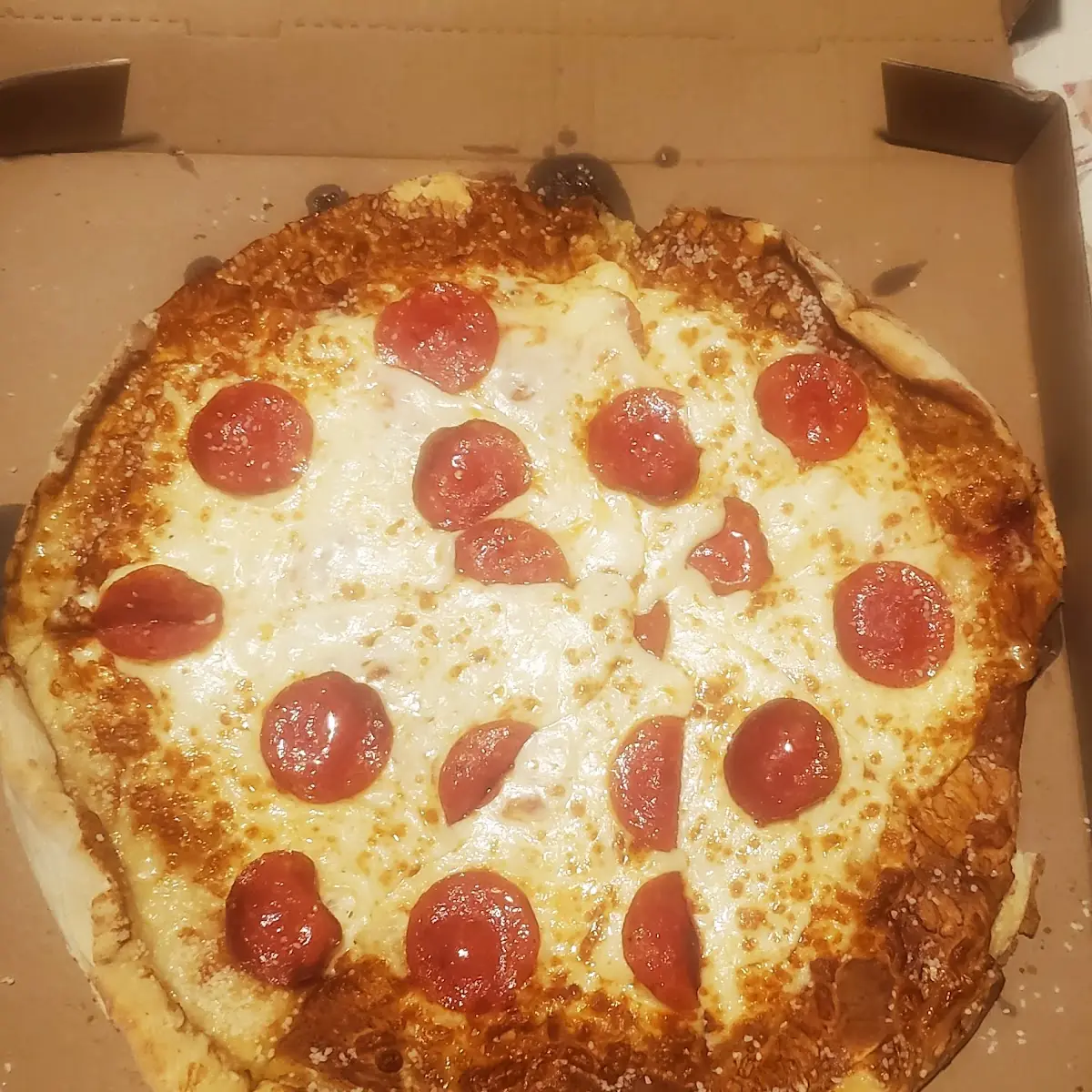Pretzel Crust Pepperoni Pizza