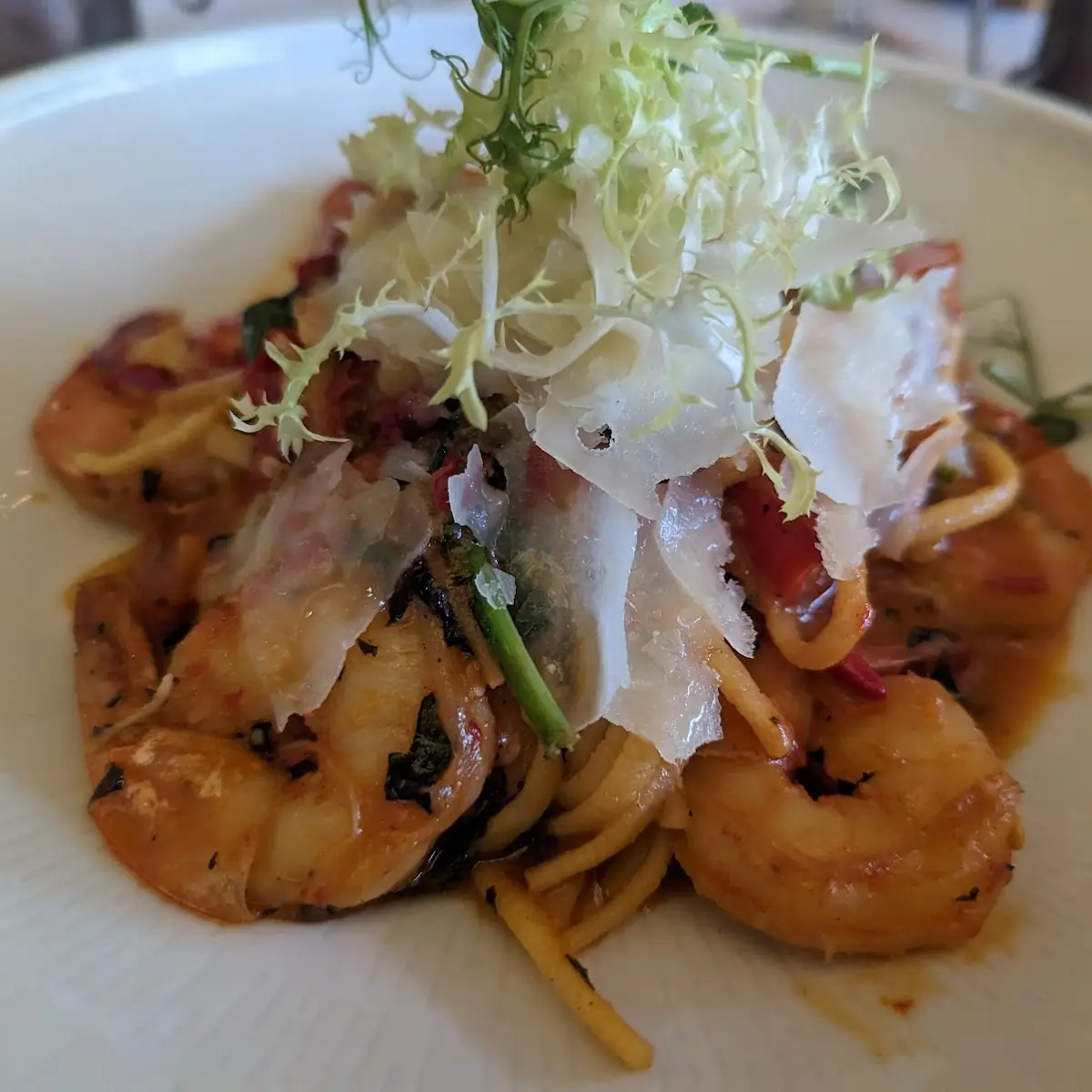 Spicy Tiger Prawn Linguini