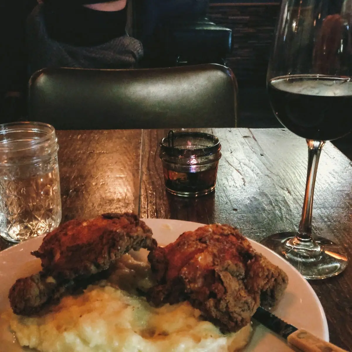 Fried Chicken and Mashed Potatoes