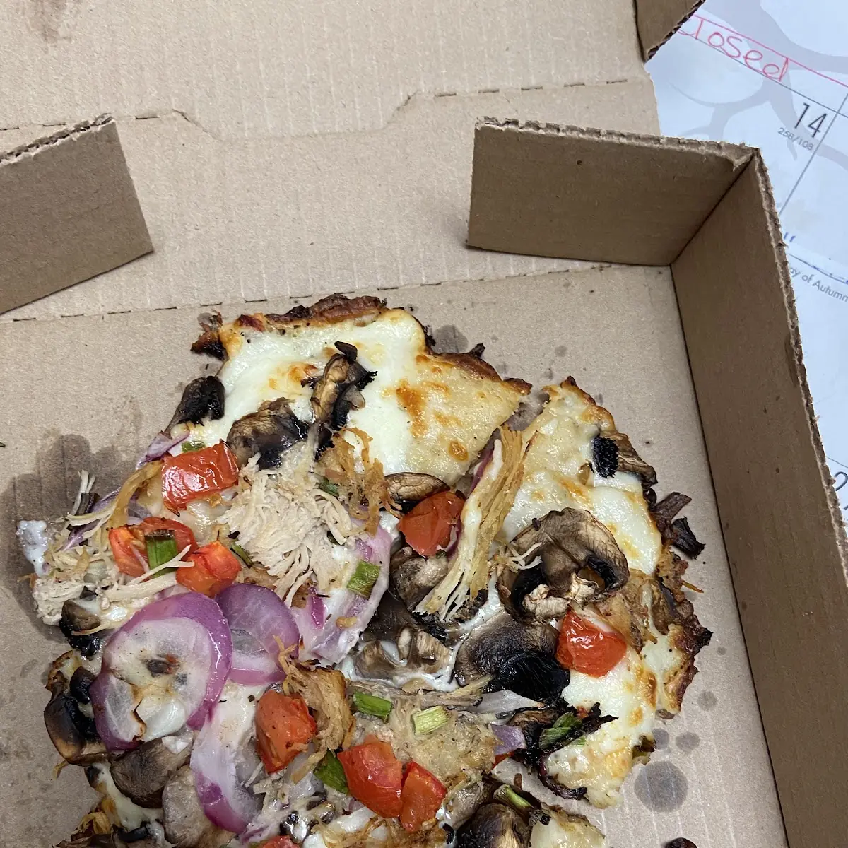 Garlic Chicken Pizza