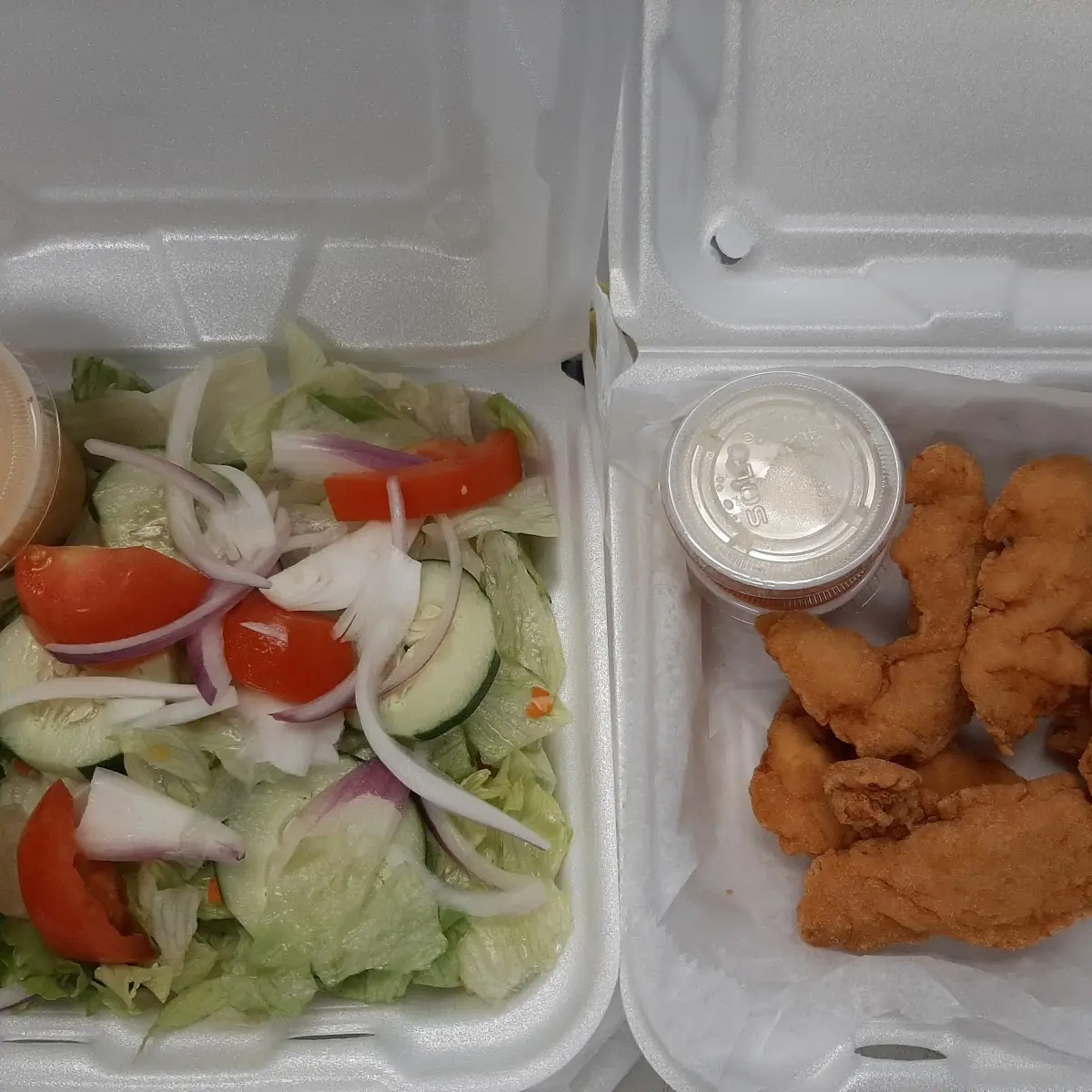 Side Salad and Tenders
