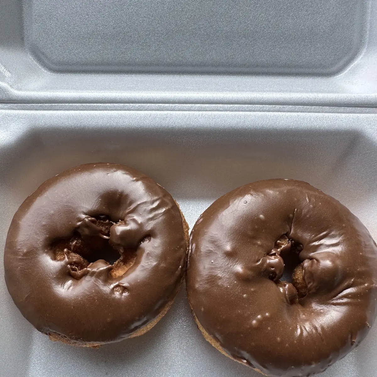 Chocolate Dipped Glazed Donut