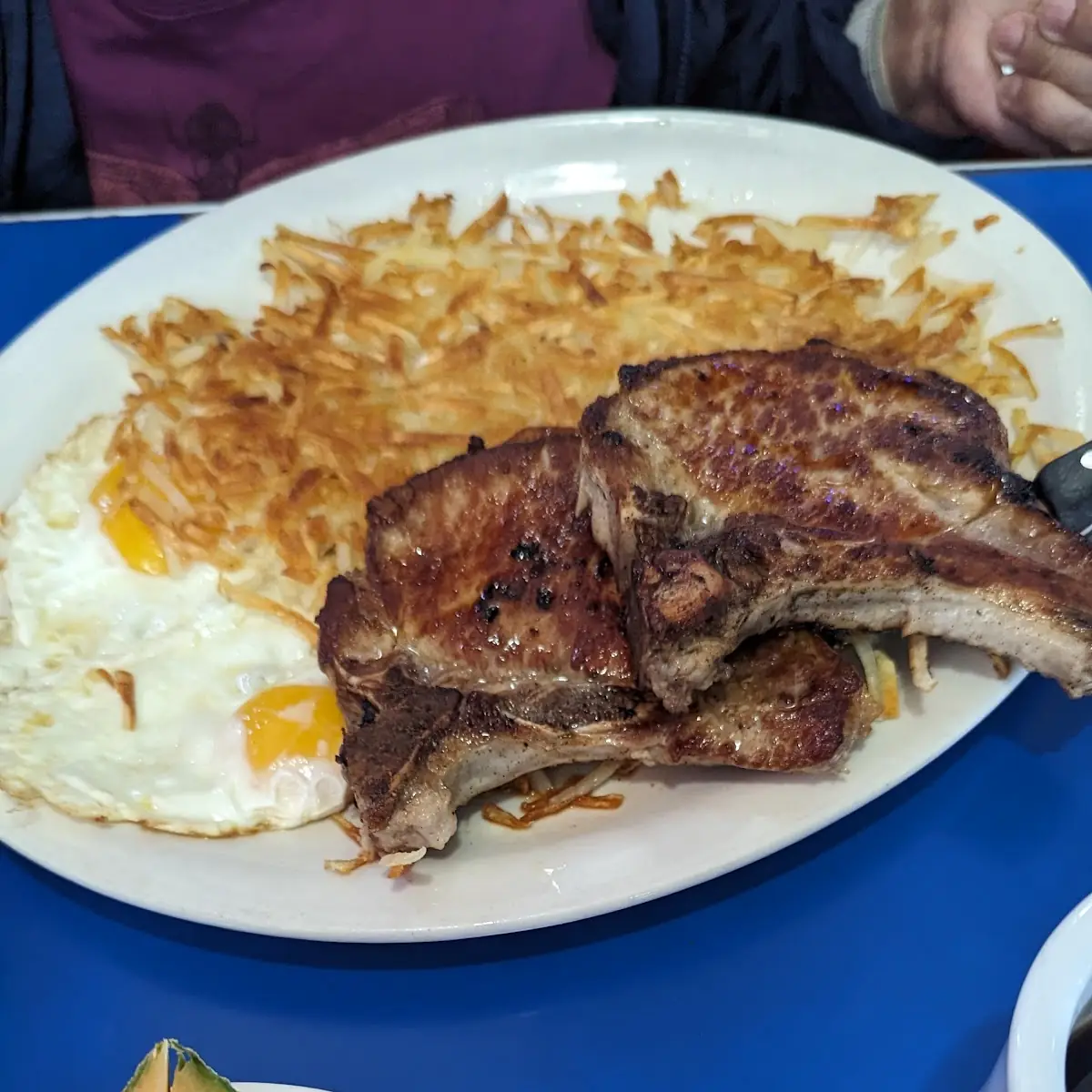 Pork Chop Breakfast