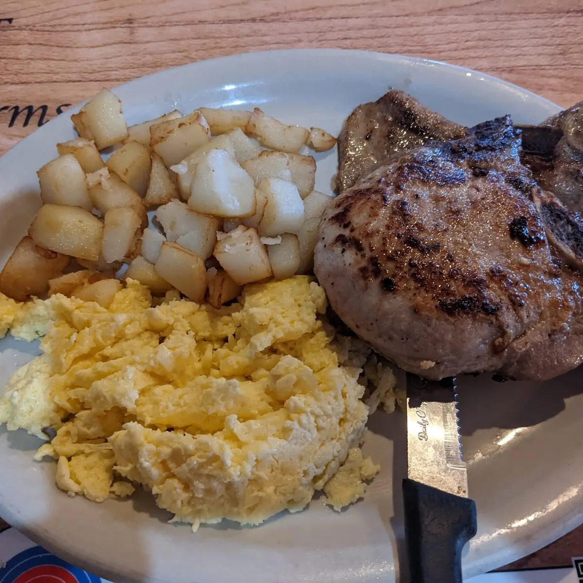 Pork Chops & Eggs