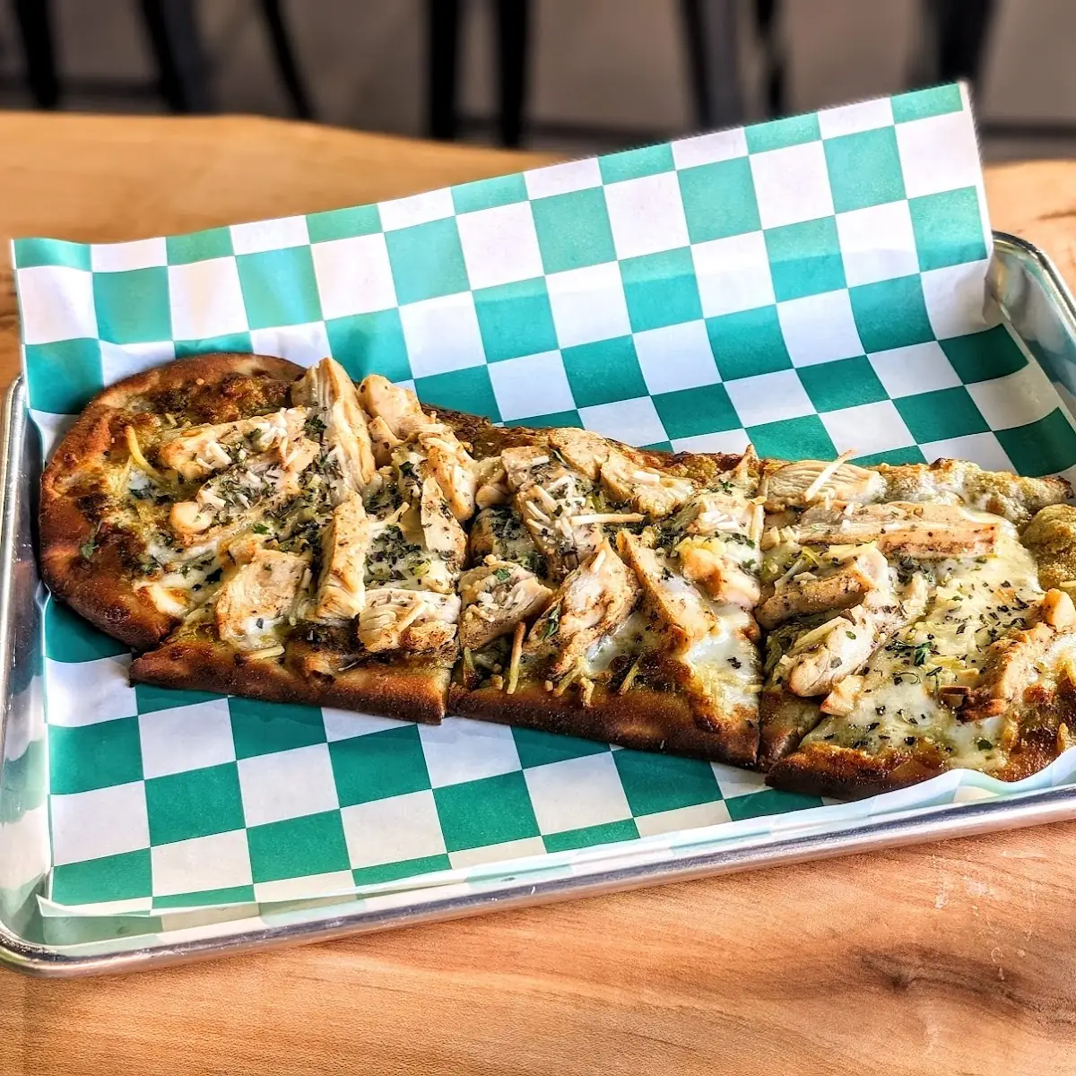 Pesto Chicken Flatbread