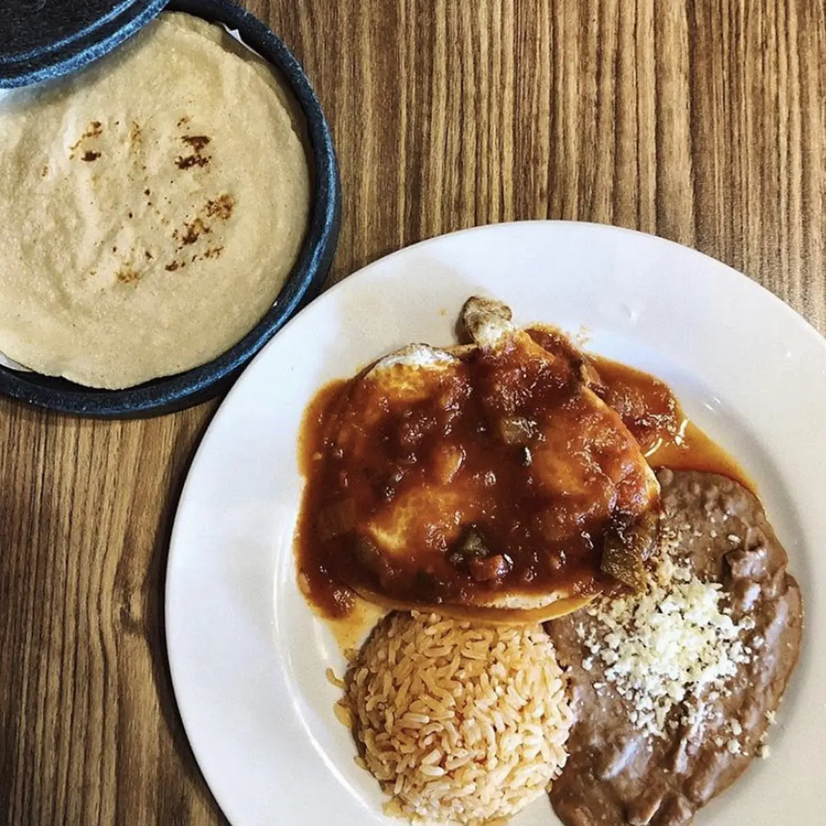 refried pinto bean and cheese