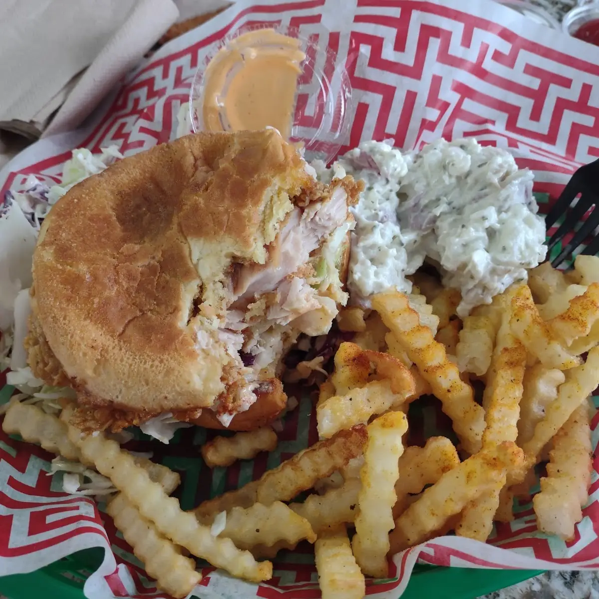 Hot Chicken Sandwich Combo