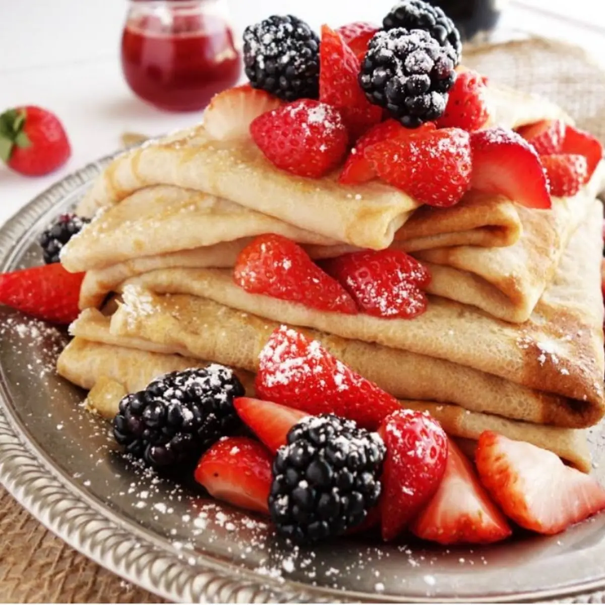 Strawberry Nutella Crepe, Crepe Delicious