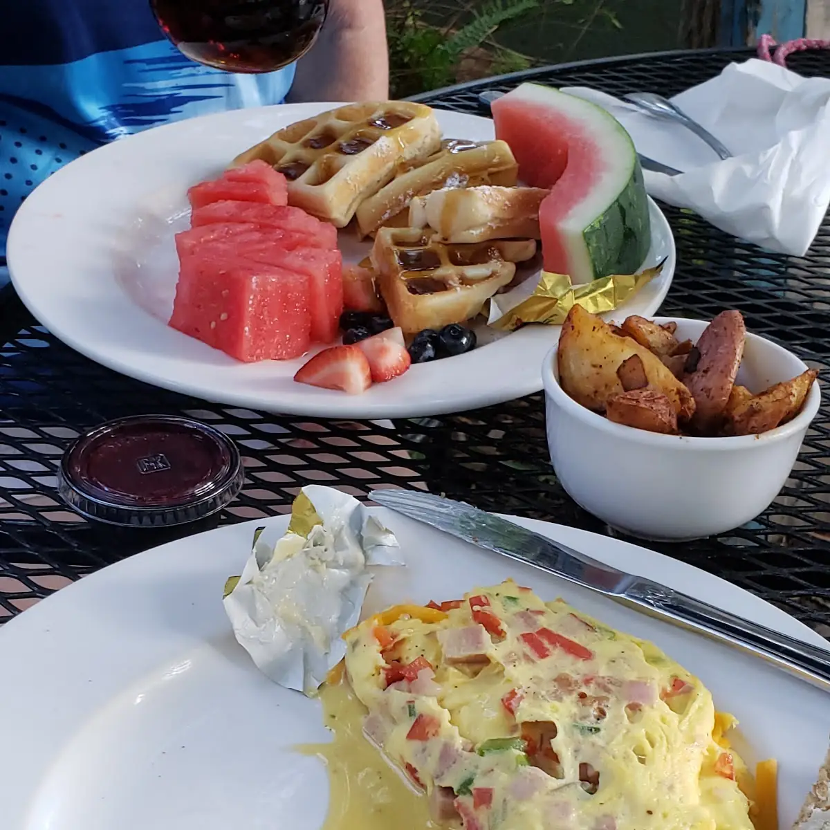 Cheddar Cheese Grits Watermelon