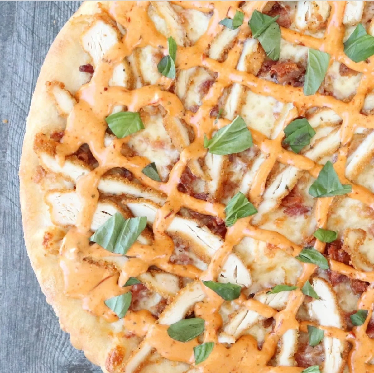 Chicken Bacon Ranch Pizza