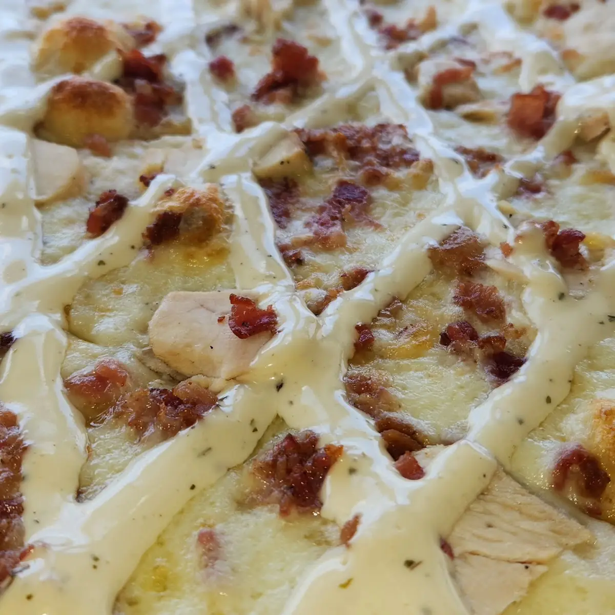 Chicken Bacon Ranch Pizza