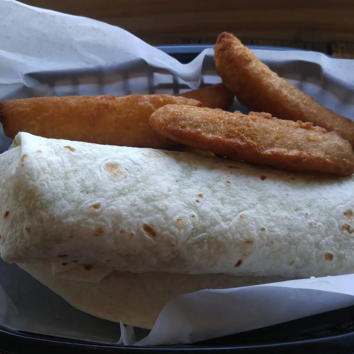 blt Wrap with Fried Pickle Spears