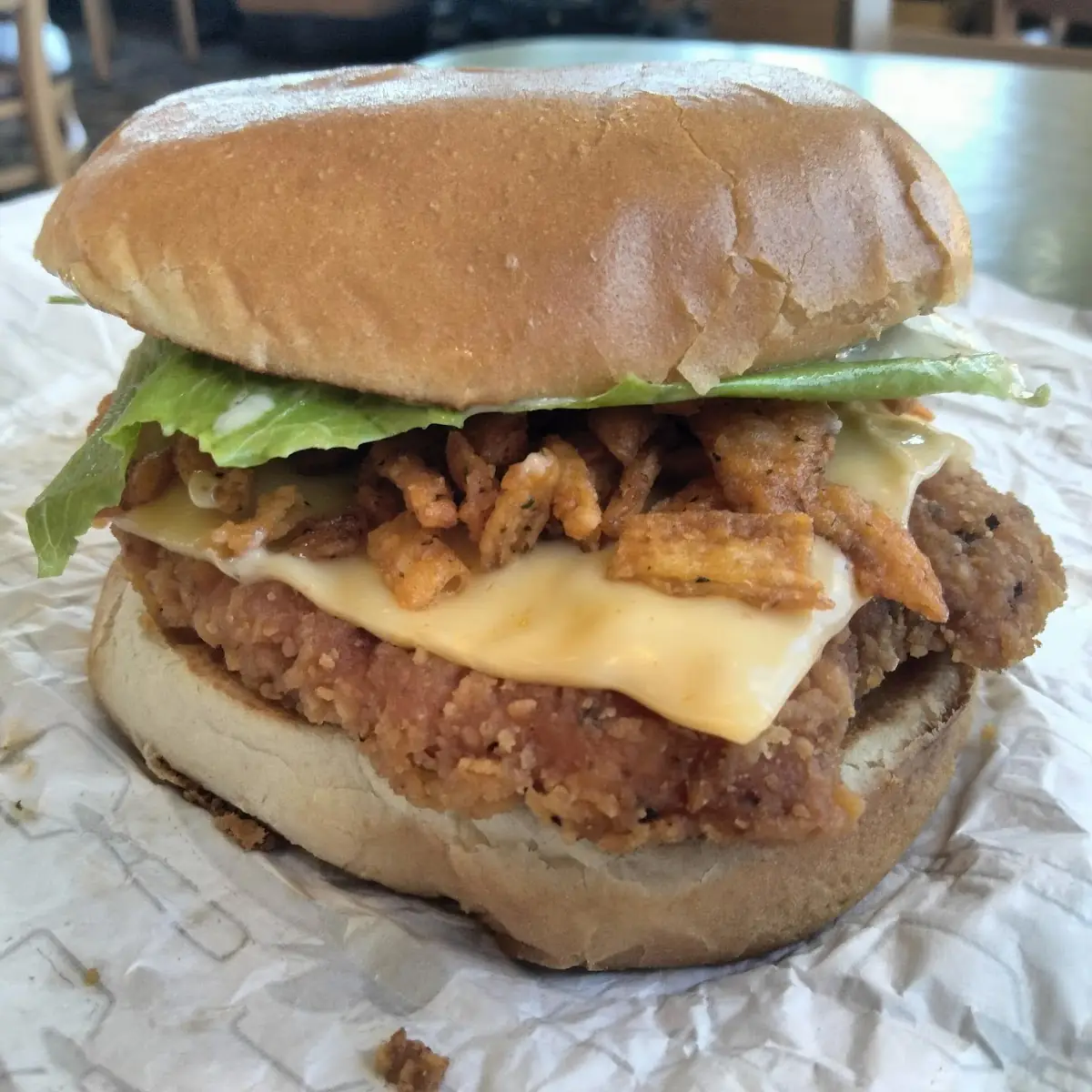 Spicy Ghost Pepper Chicken Ranch Sandwich