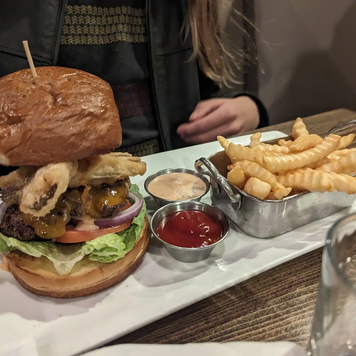 Fried Pickle Burger