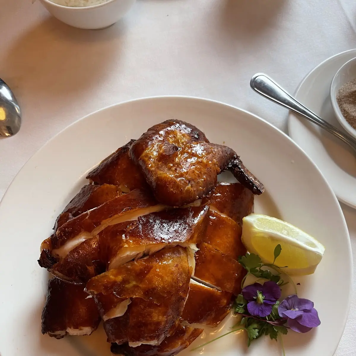 Classic Whole Roast Duck with Plume Sauce