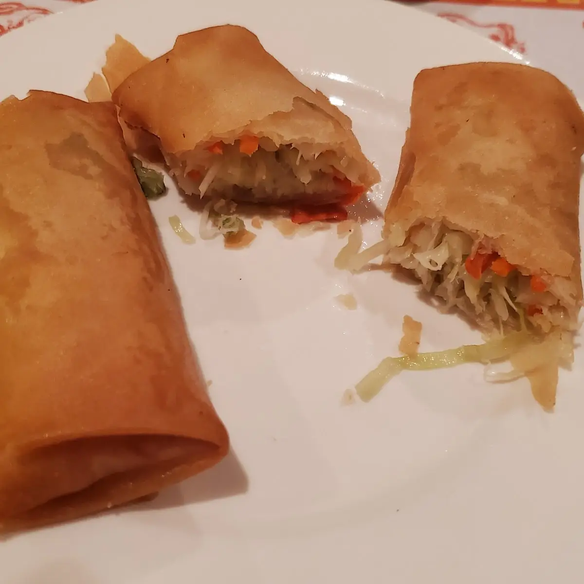 A 2 Spring Rolls 2 Vegetable