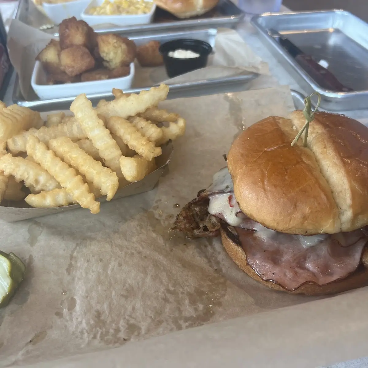 Double Smash Burger Fries
