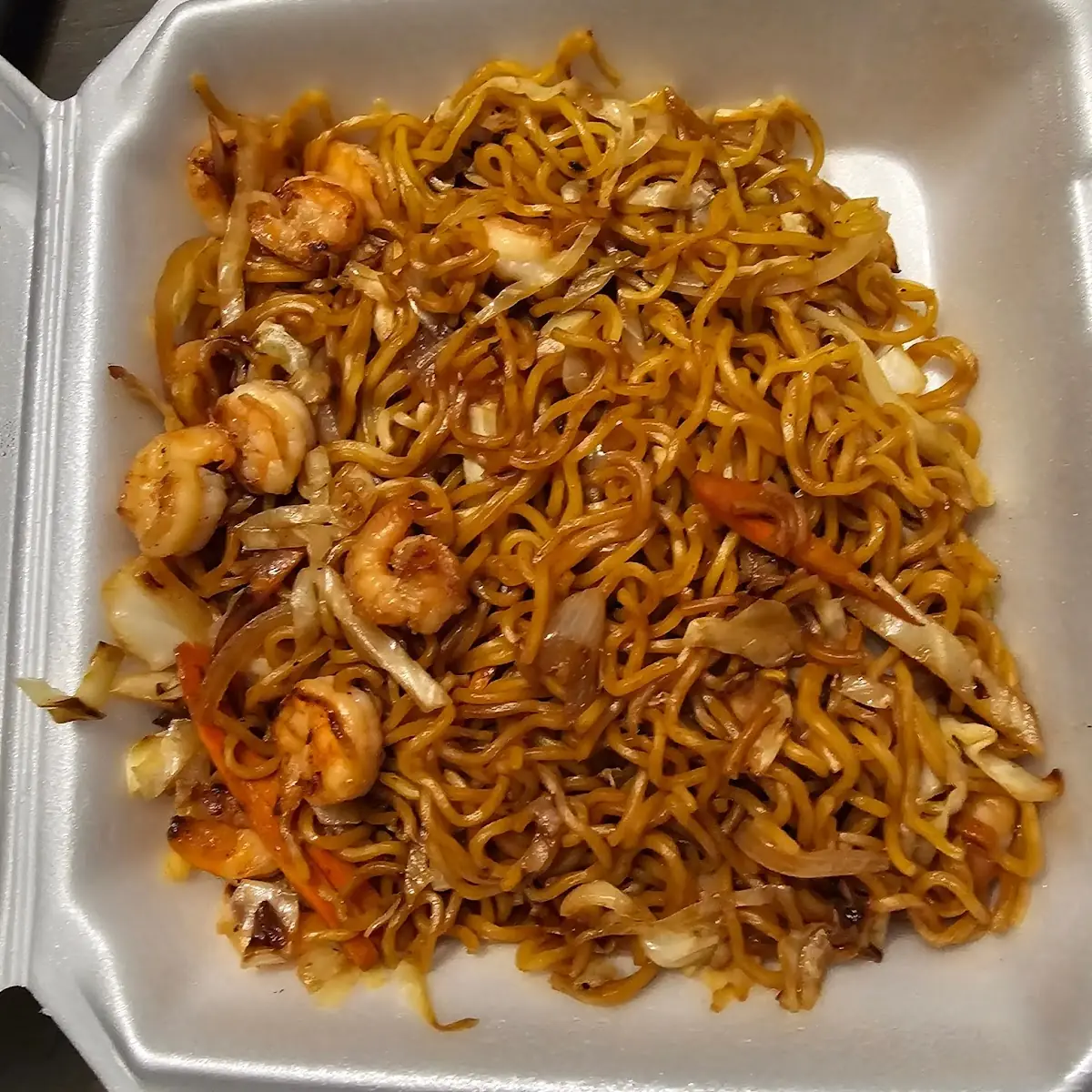 Yaki-Soba with Shrimp