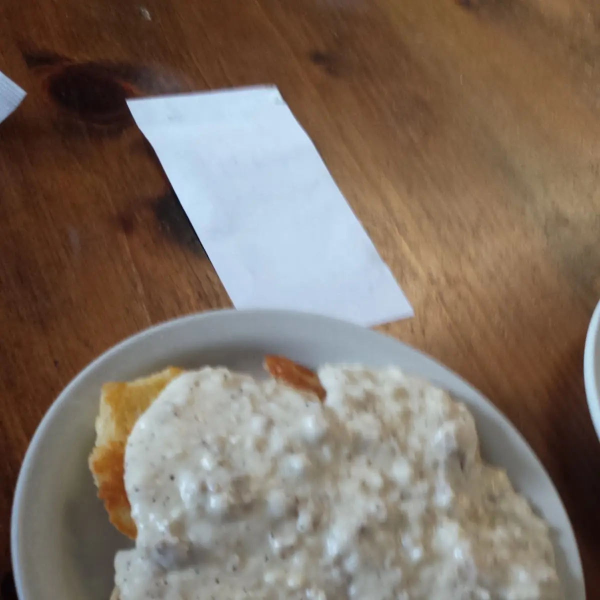 Sausage Gravy and Biscuit