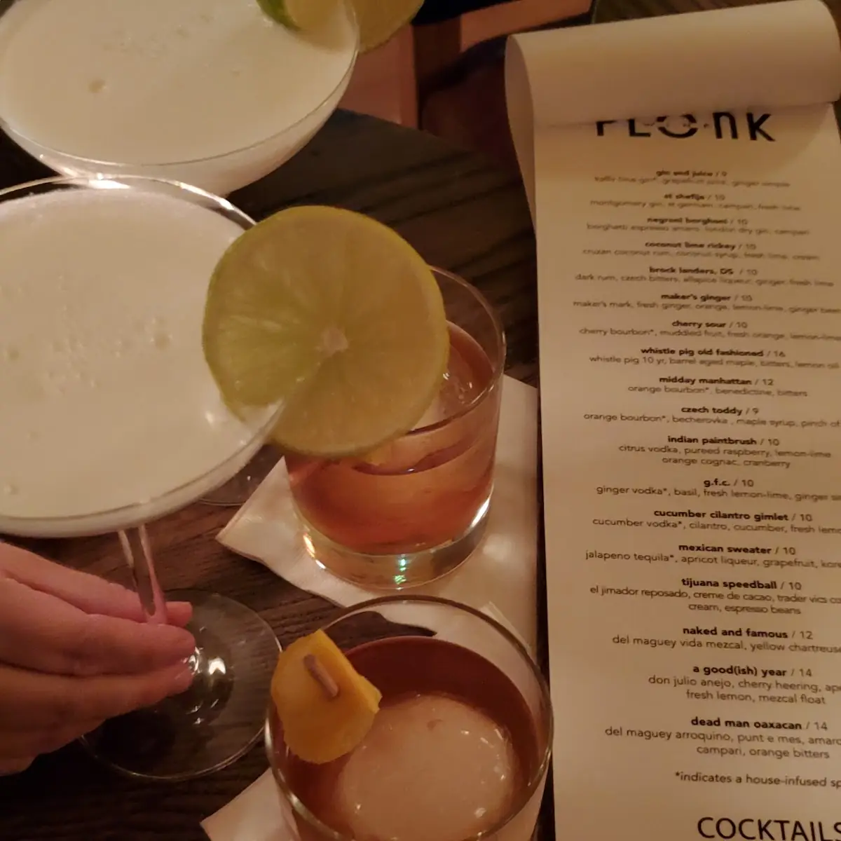 Coconut Lime Rickey and Whistlepig Old Fashioned
