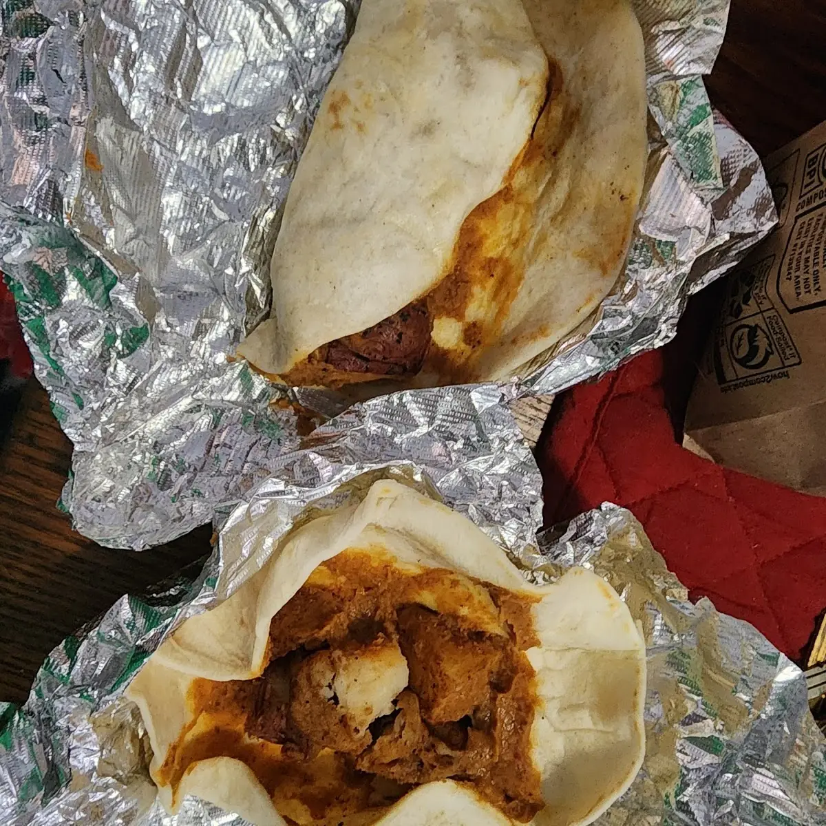 Potato & Refried Bean Taco