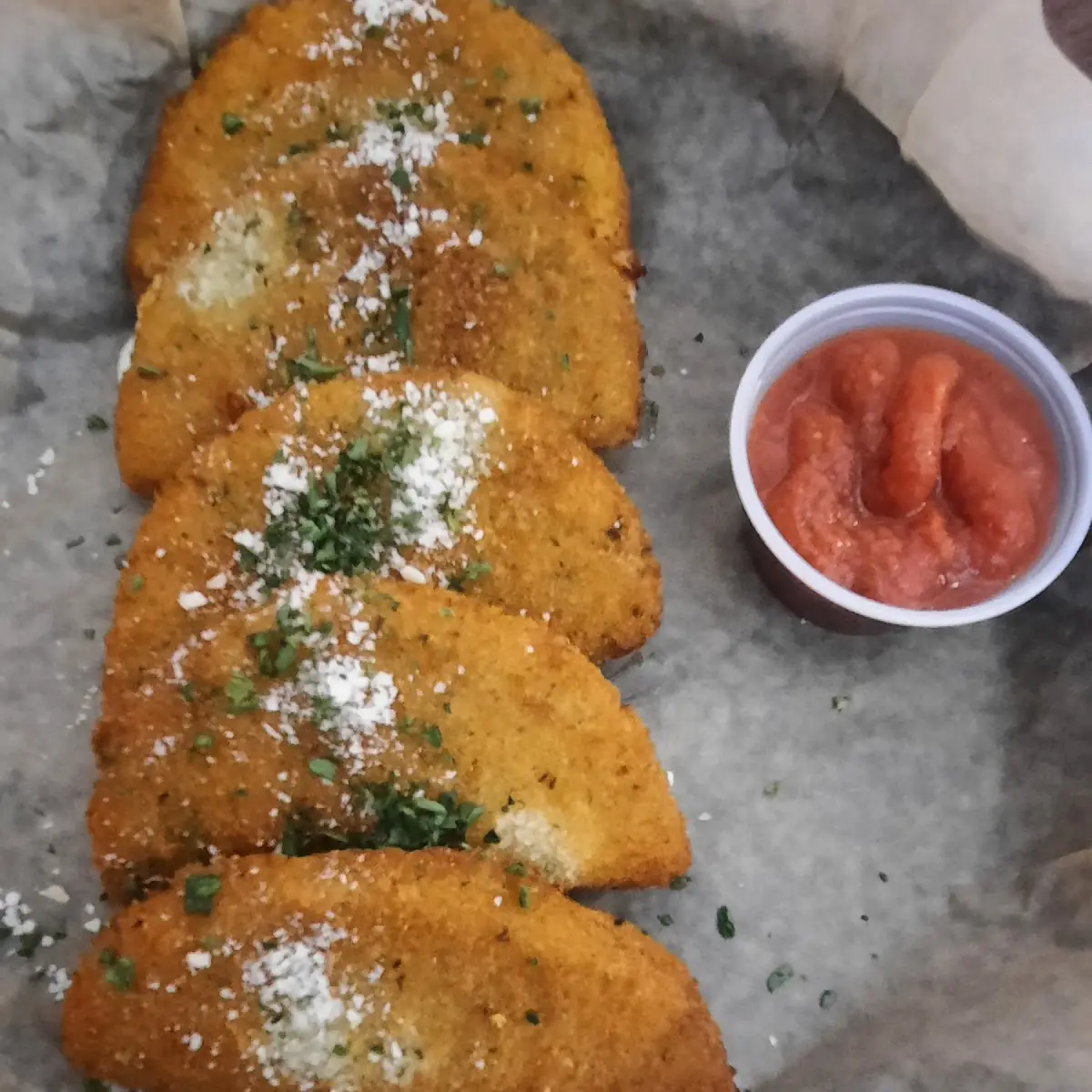 Fried Mozzarella Mezzaluna