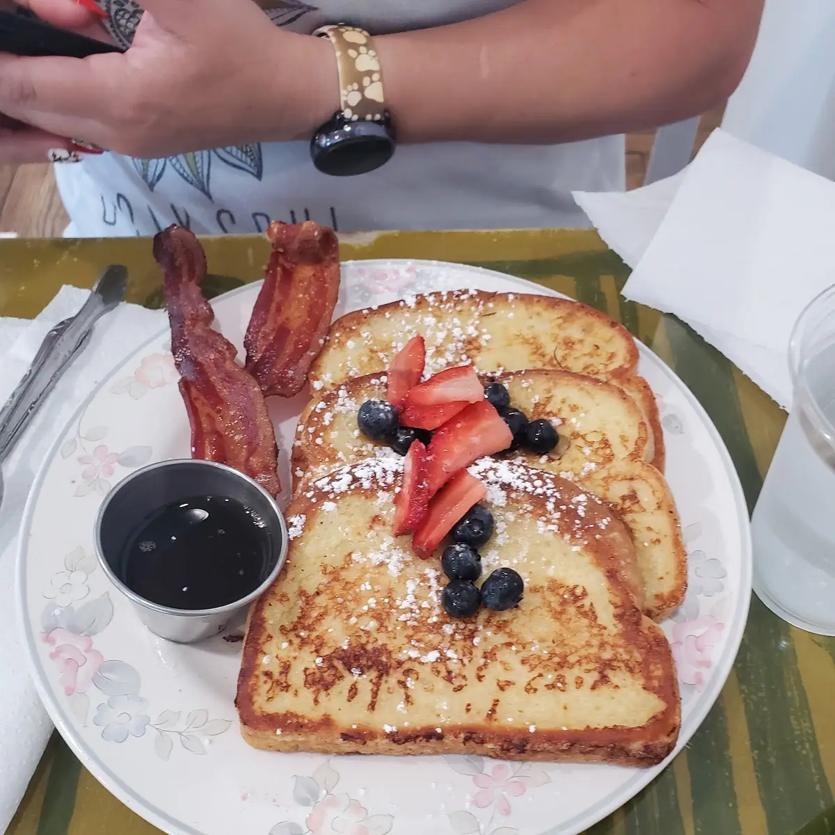 French Toast with Bacon Side