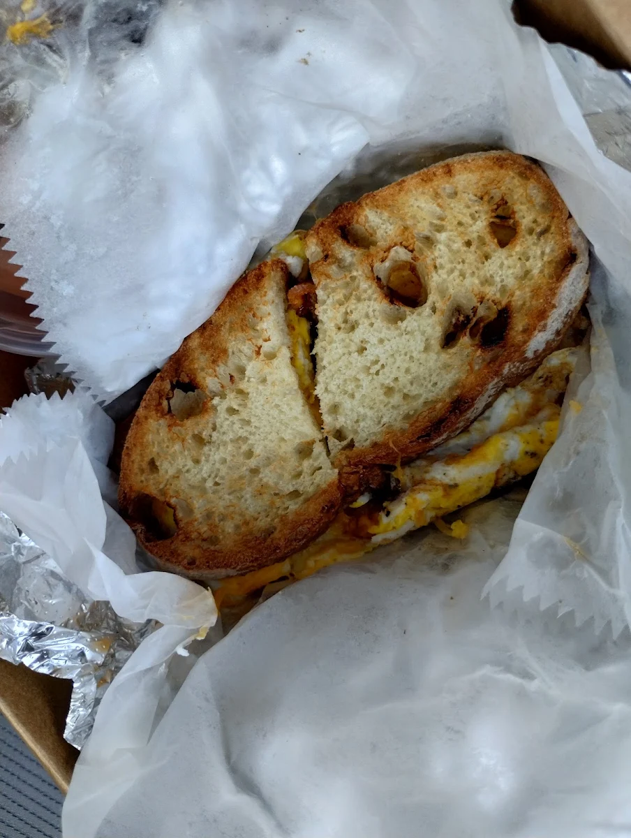 Toasted Egg and Cheese Sandwich