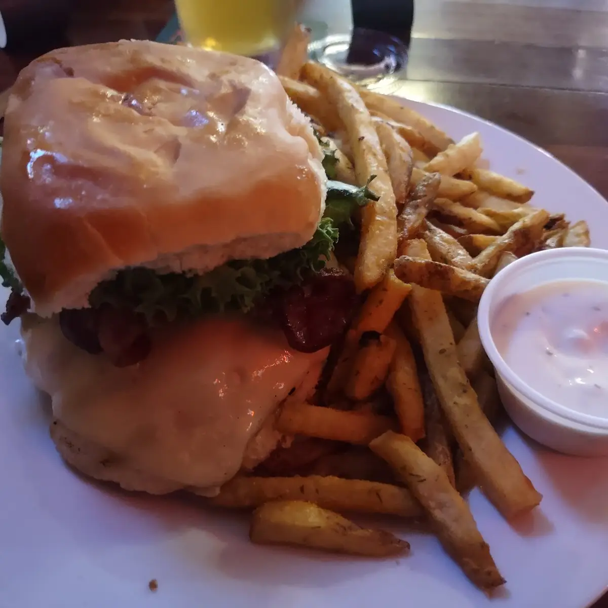 Bacon Swiss Chicken Sandwich