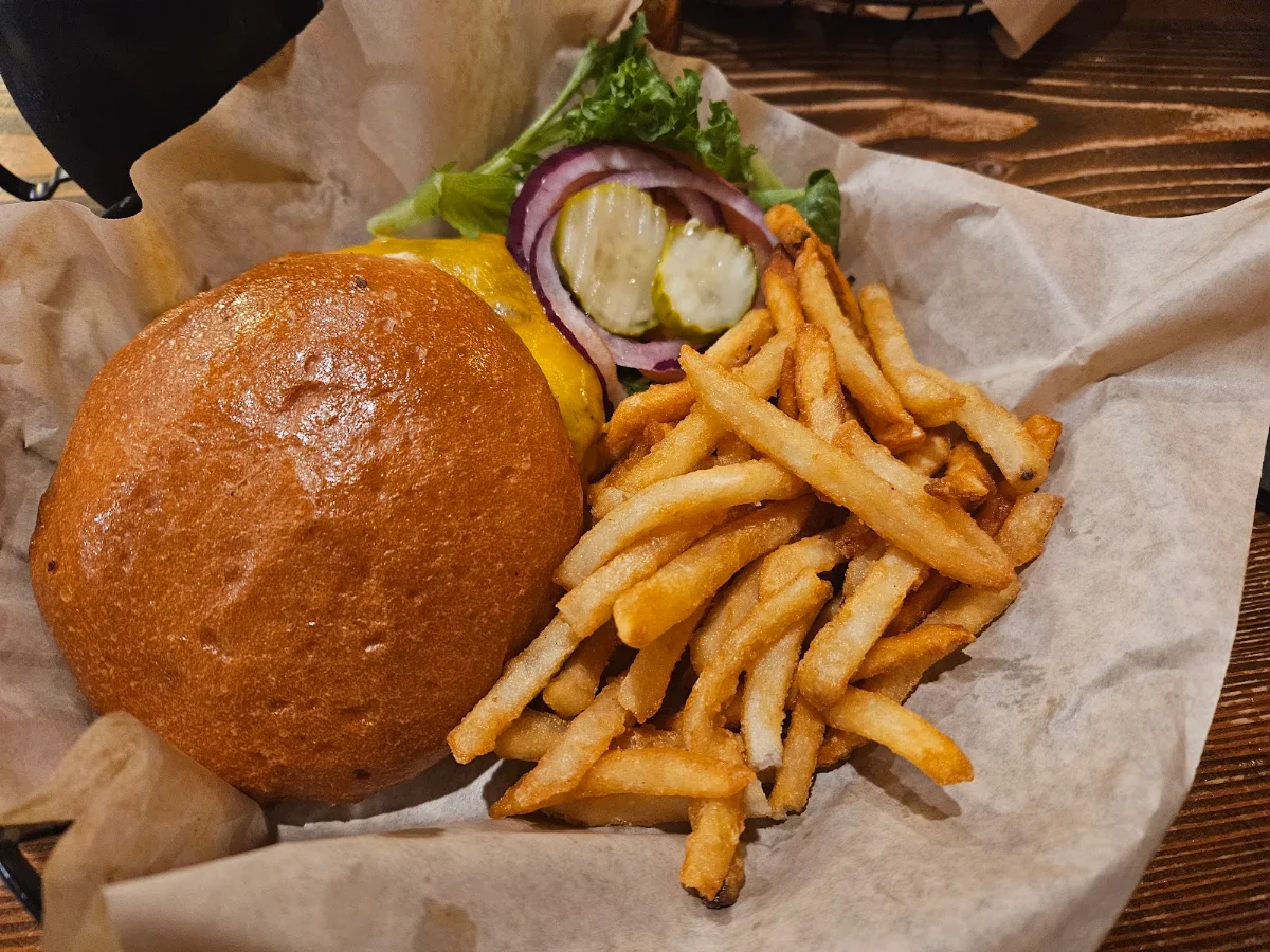 Cheese Burger and Fries