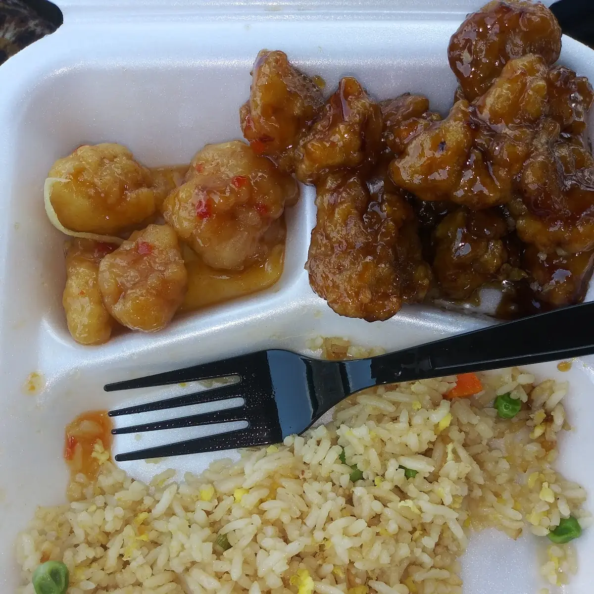 Fried Rice and General TSO's Chicken