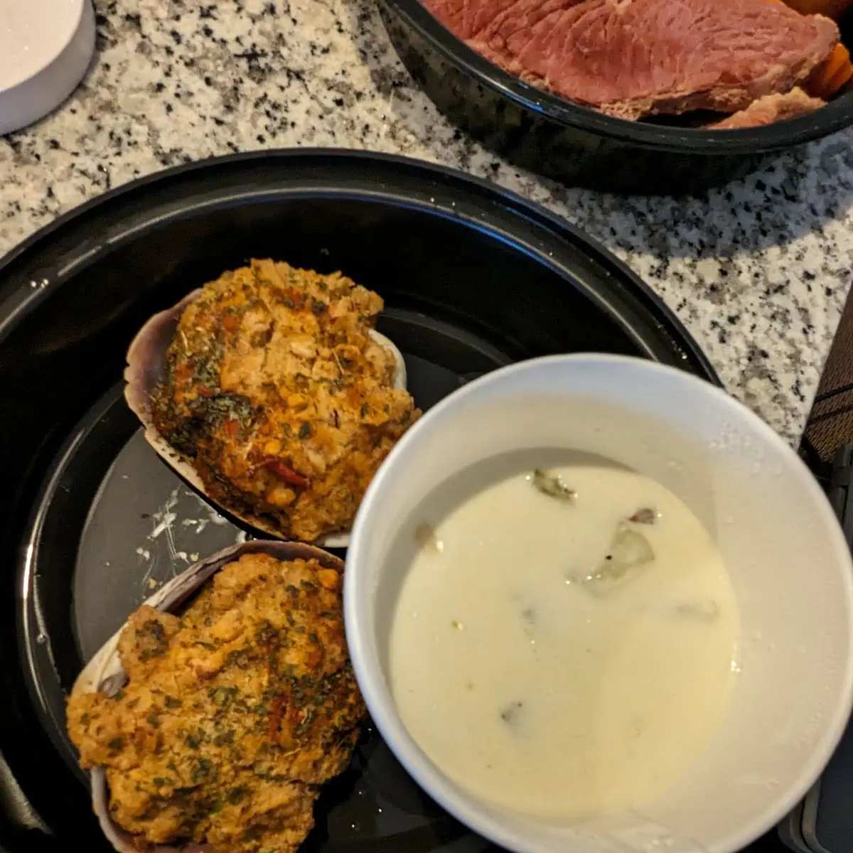 Stuffed Shells & New England Clam Chowder