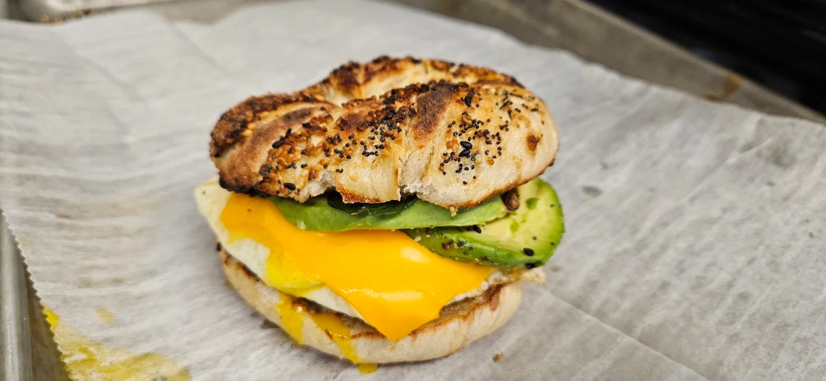 Everything Bagel Egg Cheese with Avocado