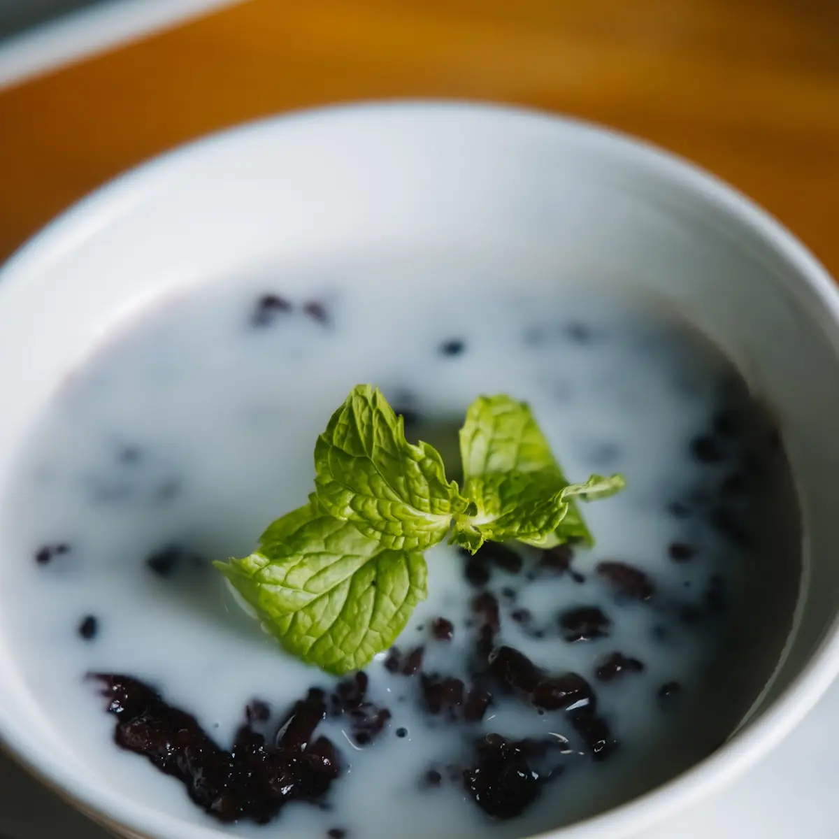 Black Rice Pudding with Coconut Milk