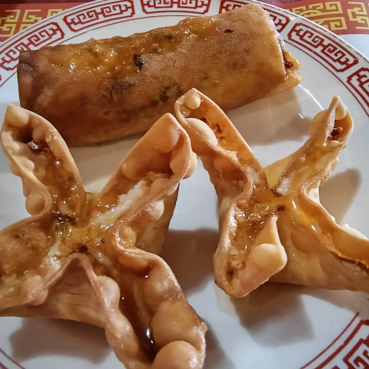 Spring Roll and Crab Rangoons