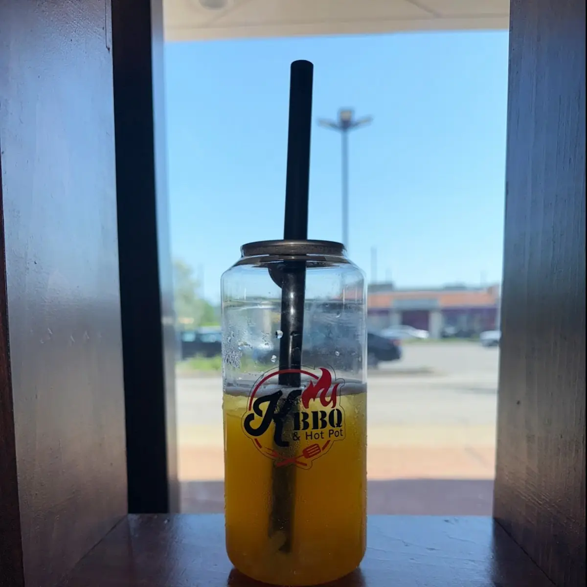 Mango Fruit Tea with Lychee Jelly