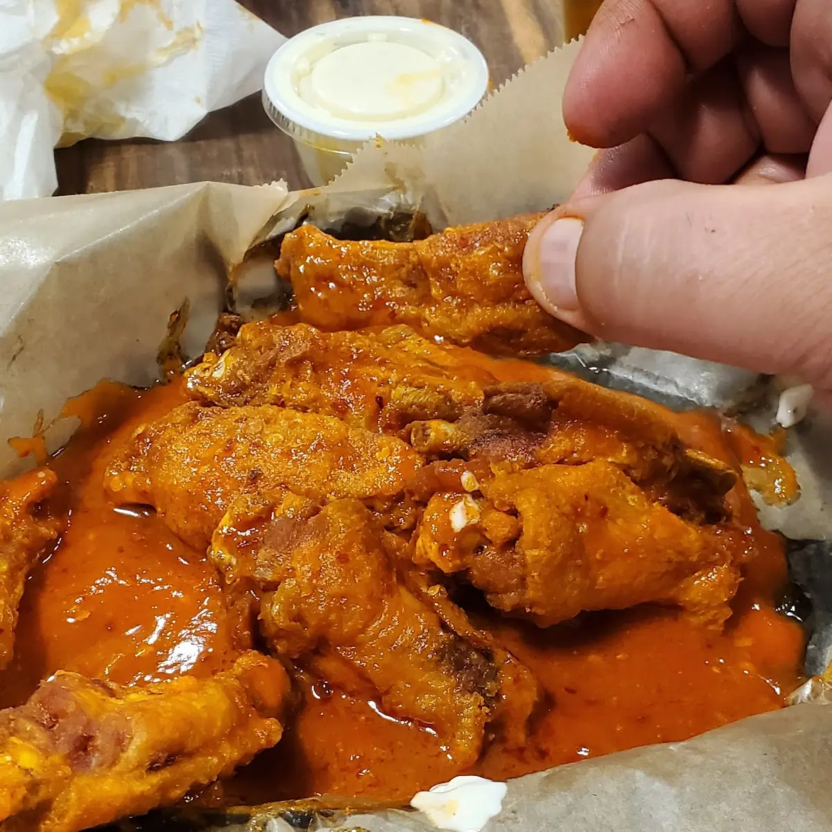 Chicken Wings with Xtra Hot Sauce