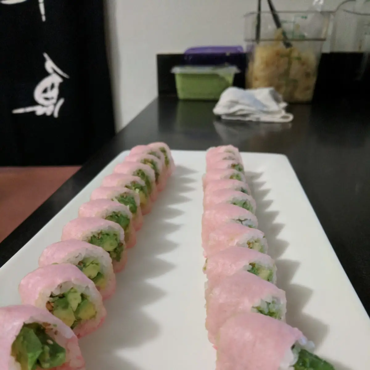 Avocado Roll Wrapped in Soy Paper