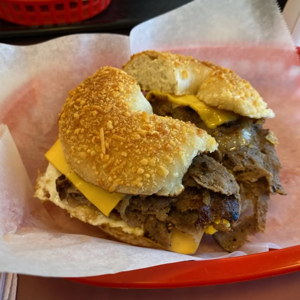 Bagel Steak Sandwich