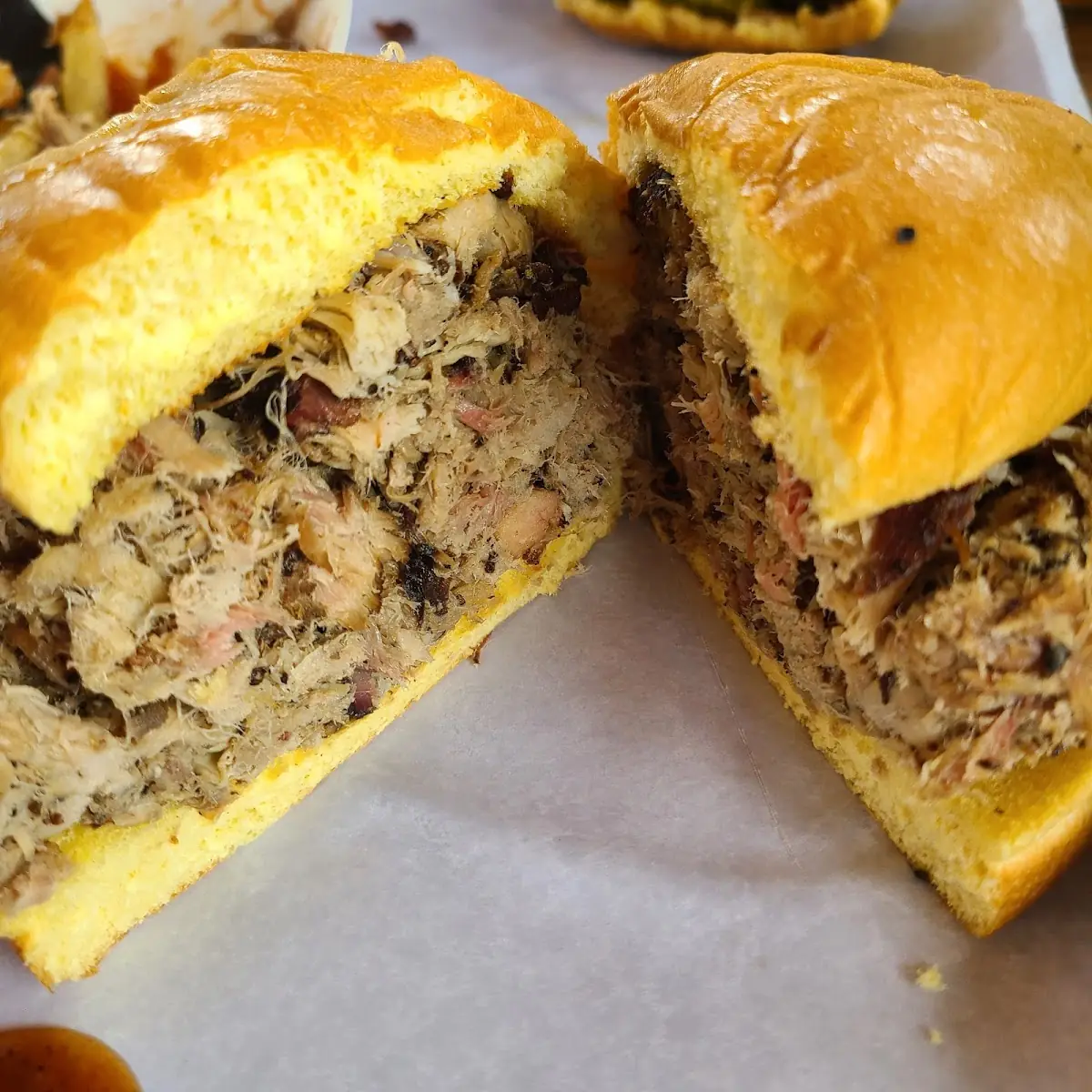 Chopped Brisket Sandwich