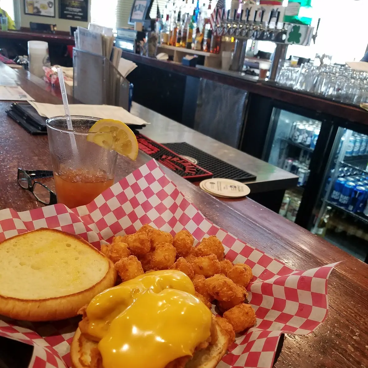 Breaded Chicken Sandwich with Cheddar Cheese