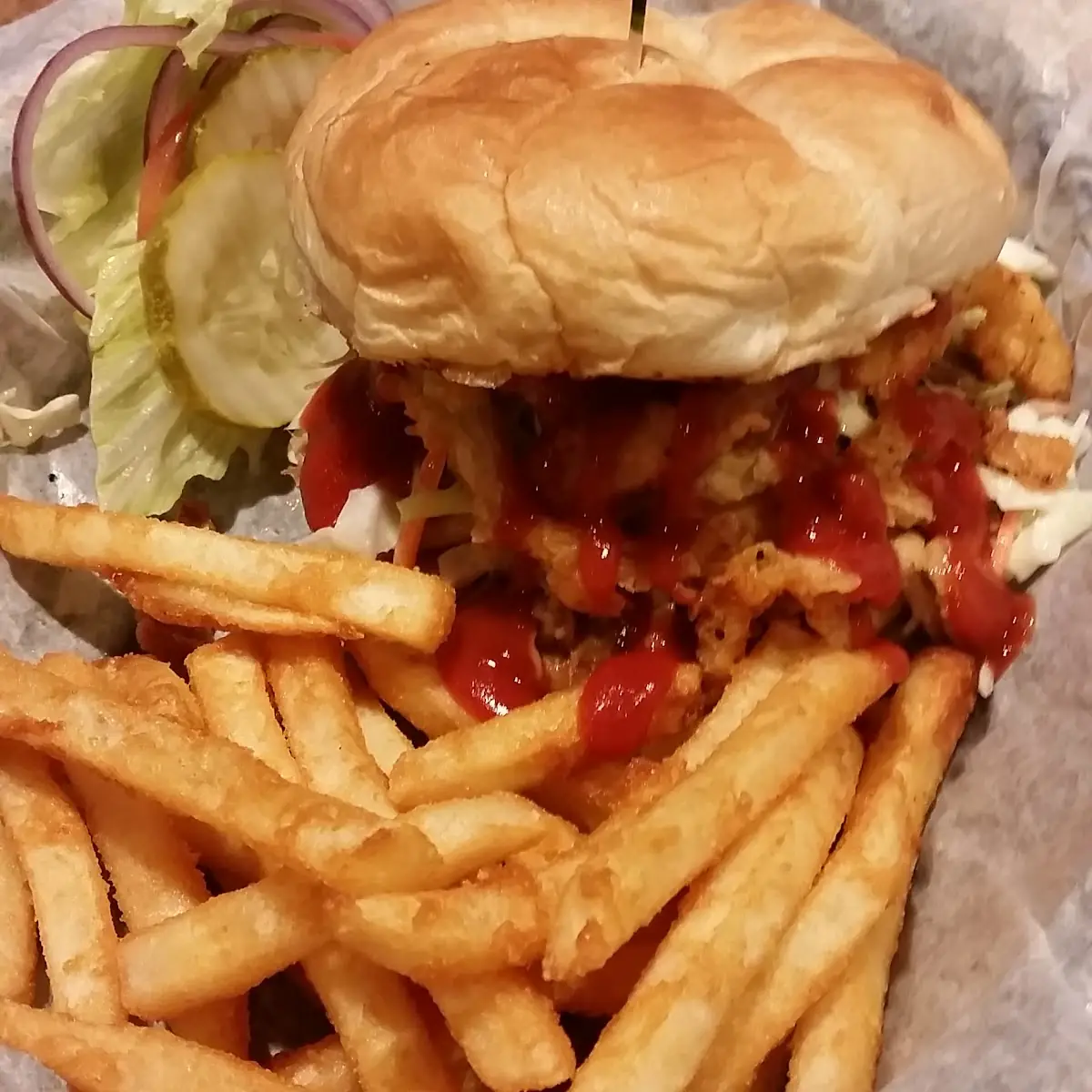 BBQ Pork Sandwich with Slaw
