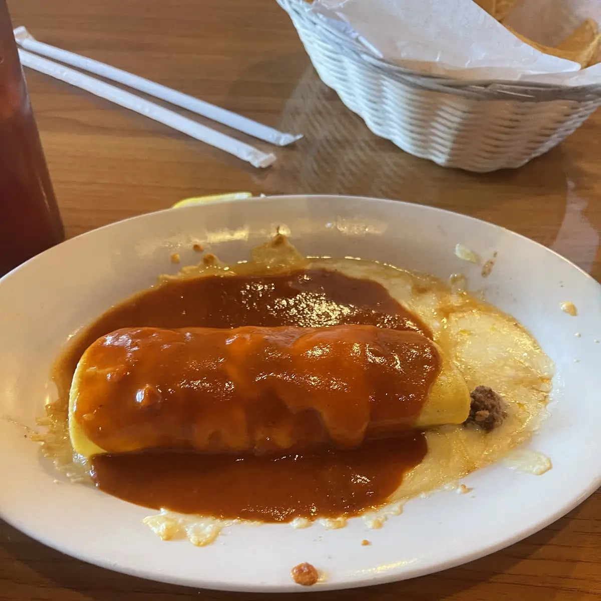 7. 1 Enchilada, Chile Relleno, Rice & Refried Beans