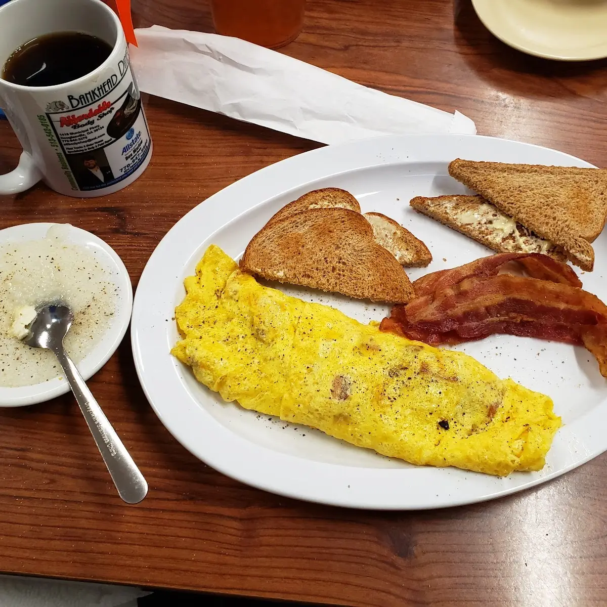 Ham and Cheese Omelette Wbacon Ith