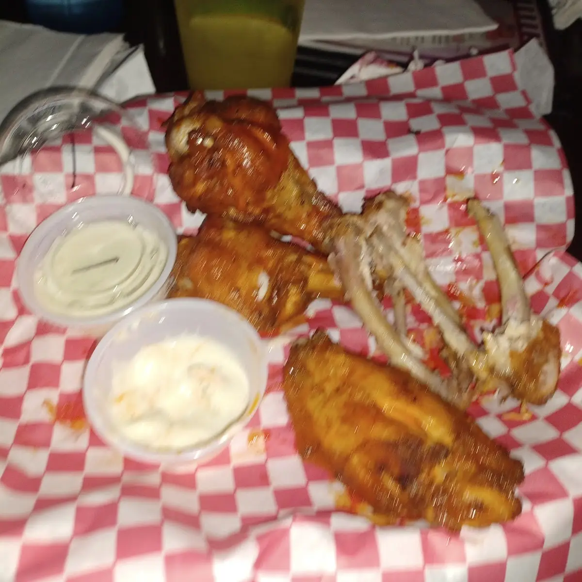 Buffalo Wings & Blue Cheese Dip