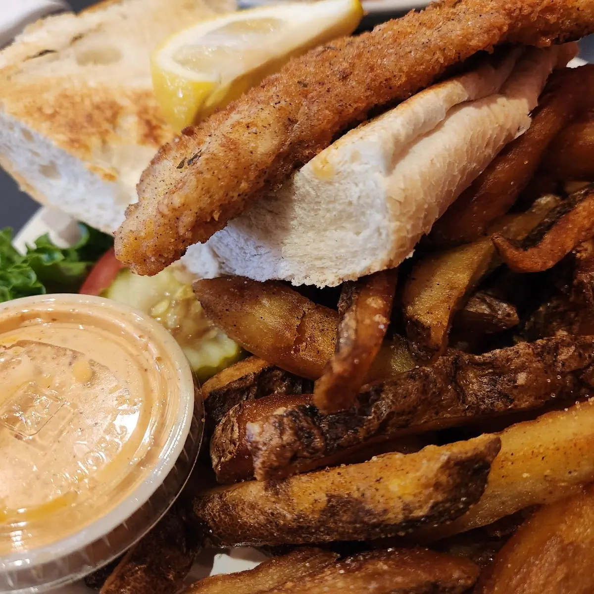 Larry's Creole Catfish Sandwich